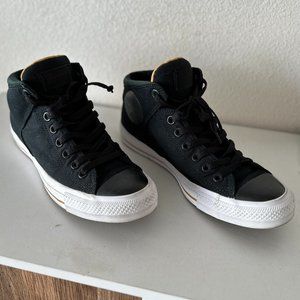 Converse Chuck Taylor All Star High Street Black White Men Size 8 Women 10